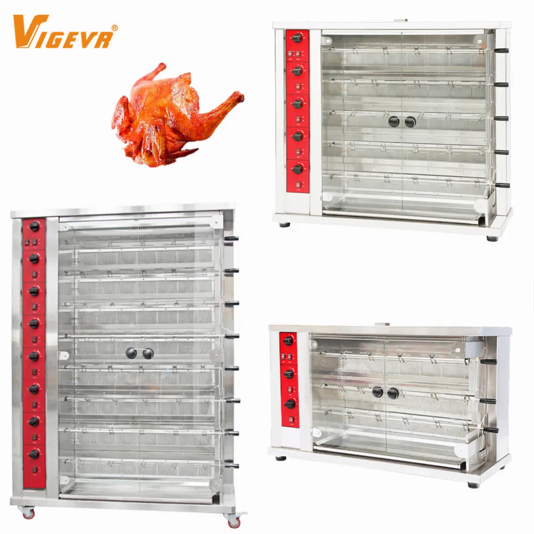 Catering Equipment Restaurant Equipment BBQ Rotary Stainless Steel Electric Gas Doner Kebab Making Shawarma Kebab Machine